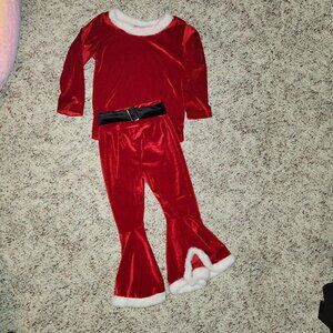 Size 110 (4T) Girls Santa Outfit